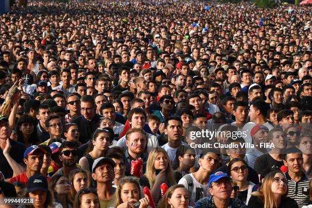 General view during the 2018 FIFA World Cup Final match between France v Croatia at Luzhniki Stadium on July 15, 2018 in Moscow, Russia.