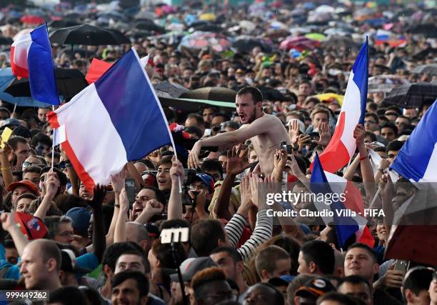 General view during the 2018 FIFA World Cup Final match between France v Croatia at Luzhniki Stadium on July 15, 2018 in Moscow, Russia.