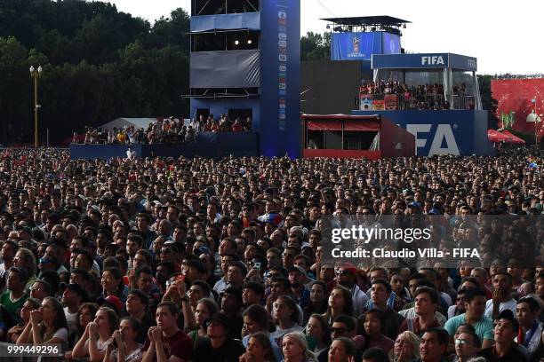 General view during the 2018 FIFA World Cup Final match between France v Croatia at Luzhniki Stadium on July 15, 2018 in Moscow, Russia.