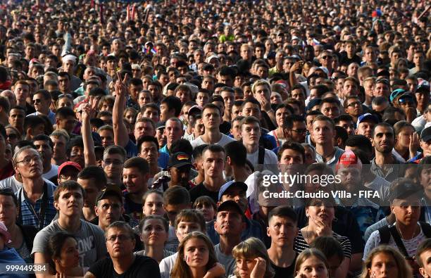 General view during the 2018 FIFA World Cup Final match between France v Croatia at Luzhniki Stadium on July 15, 2018 in Moscow, Russia.