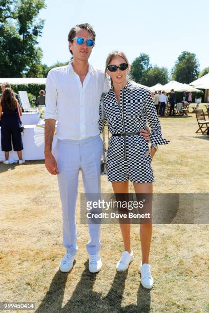 Isaac Ferry and Alice Manners attend Cartier Style Et Luxe at The Goodwood Festival Of Speed, Goodwood, on July 15, 2018 in Chichester, England.