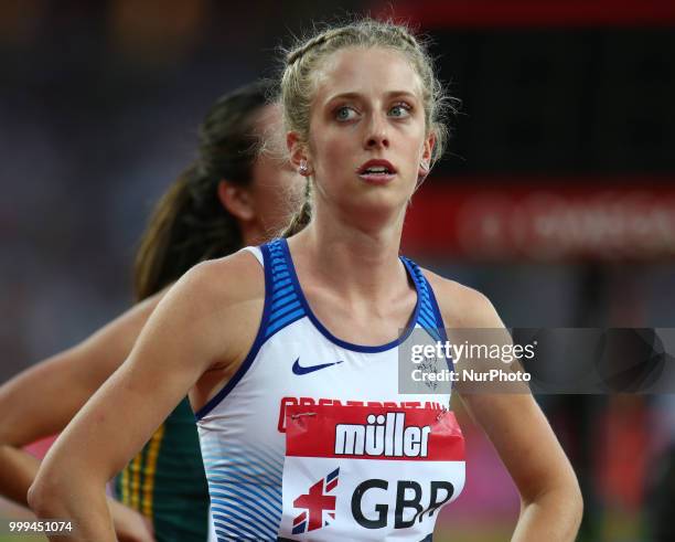 Jemma Reekie of Great Britain and Northern Ireland compete in the 1500m Women during Athletics World Cup London 2018 at London Stadium, London, on 14...