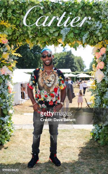 Tiny Tempah attends Cartier Style Et Luxe at The Goodwood Festival Of Speed, Goodwood, on July 15, 2018 in Chichester, England.