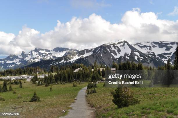 mountain range with blue sky - rachell brill stock pictures, royalty-free photos & images