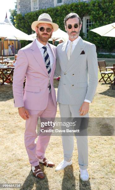Alistair Guy and Richard Bideul attend Cartier Style Et Luxe at The Goodwood Festival Of Speed, Goodwood, on July 15, 2018 in Chichester, England.