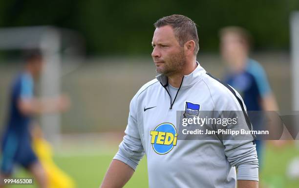 Coach Pal Dardai of Hertha BSC during the training camp at Volkspark-Stadion on July 15, 2018 in Neuruppin, Germany.