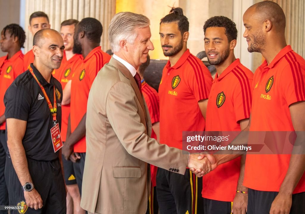 Red Devils Parade In Brussels After Returning From World Cup Russia