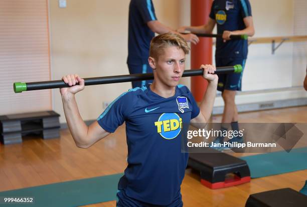 Palko Dardai of Hertha BSC during the training camp at Volkspark-Stadion on July 15, 2018 in Neuruppin, Germany.