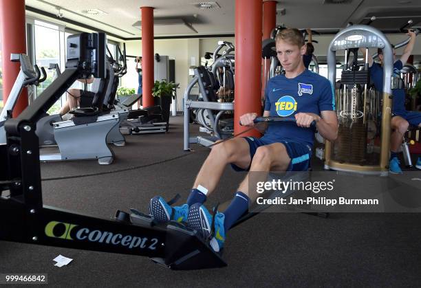 Palko Dardai of Hertha BSC during the training camp at Volkspark-Stadion on July 15, 2018 in Neuruppin, Germany.