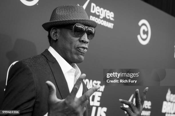 Dennis Rodman attends the Comedy Central Roast of Bruce Willis at Hollywood Palladium on July 14, 2018 in Los Angeles, California.