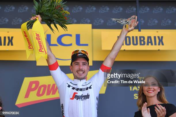 Podium / John Degenkolb of Germany and Team Trek Segafredo / Celebration / during the 105th Tour de France 2018, Stage 9 a 156,5 stage from Arras...