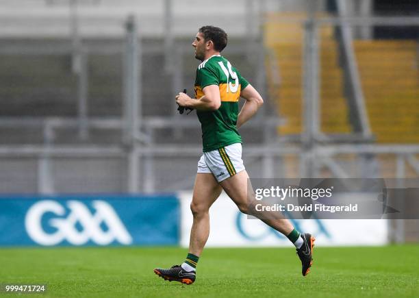 Dublin , Ireland - 15 July 2018; Killian Young of Kerry leaves the pitch after receiving a red card during the GAA Football All-Ireland Senior...