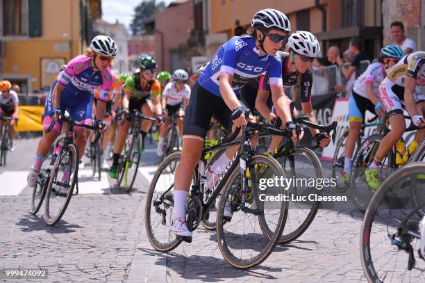 Elisa Longo Borghini of Italy and Team Wiggle High5 Best Italian Jersey / during the 29th Tour of Italy 2018 - Women, Stage 10 a 120,3km stage from...