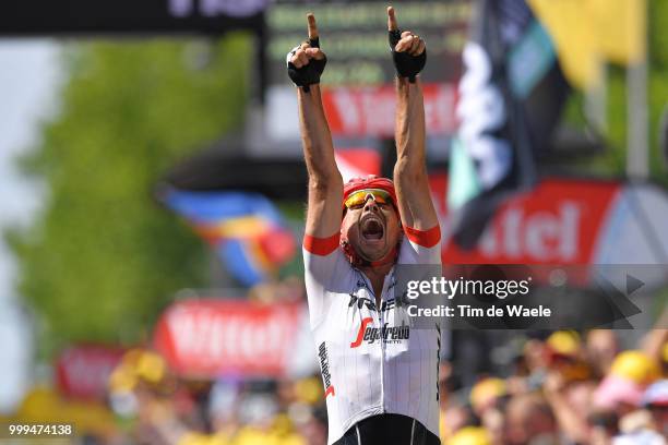 Arrival / John Degenkolb of Germany and Team Trek Segafredo / Celebration / during the 105th Tour de France 2018, Stage 9 a 156,5 stage from Arras...