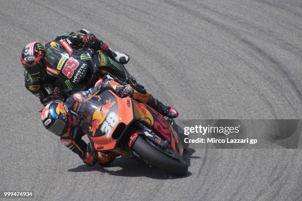 Bradley Smith of Great Britain and Red Bull KTM Factory Racing leads the field during the MotoGP race during the MotoGp of Germany - Race at...