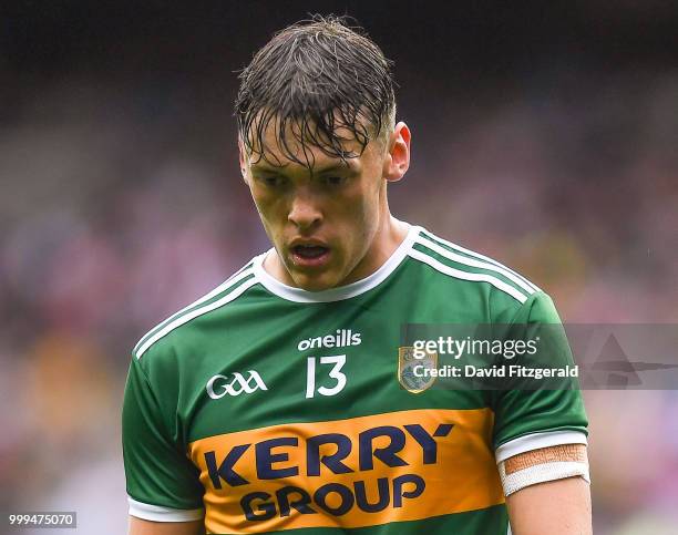 Dublin , Ireland - 15 July 2018; David Clifford of Kerry dejected following the GAA Football All-Ireland Senior Championship Quarter-Final Group 1...