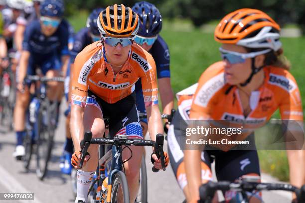 Megan Guarnier of The United States and Boels - Dolmans Cycling Team / during the 29th Tour of Italy 2018 - Women, Stage 10 a 120,3km stage from...