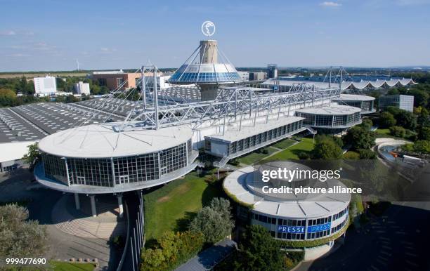 View of the Convention Center at the fair grounds in Hanover, Germany, 28 August 2017. . As the reconstruction of the state parliament in Lower...