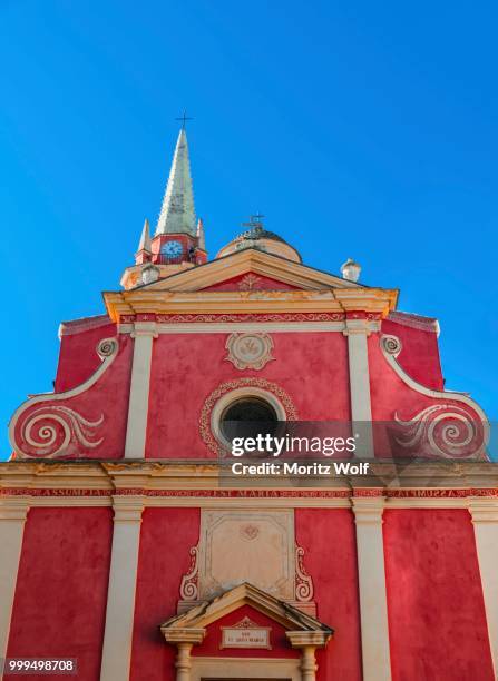 church sainte marie majeure, calvi, corsica, france - オート＝コルス県 ストックフォトと画像