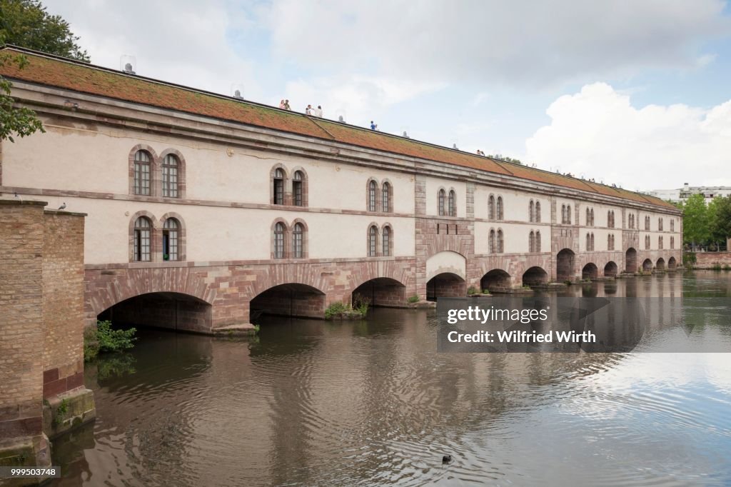 Dam and bridge, Strasbourg, Alsace, France