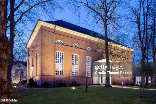 neoclassical lamberti church, aurich, east frisia, lower saxony, germany - aurich bildbanksfoton och bilder