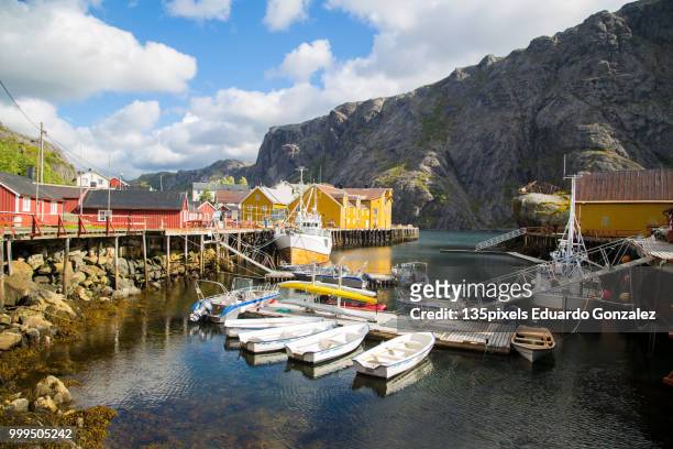 norway, island of nusfjord - flora gonzalez imagens e fotografias de stock