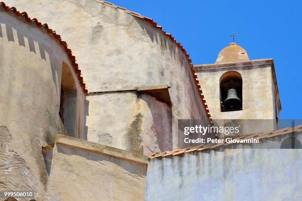 church of sant'antonio abade, posada, province of nuoro, sardinia, italy - sant�� stock-fotos und bilder