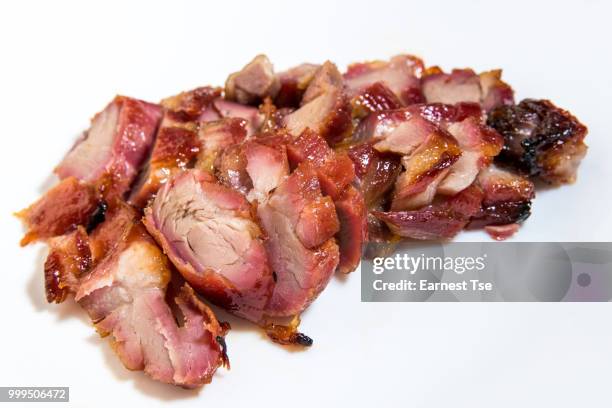 cantonese barbecued pork - char siu - char stock pictures, royalty-free photos & images