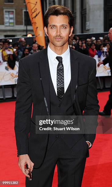 Hrithik Roshan attends the European Premiere of 'Kites' at Odeon West End on May 18, 2010 in London, England.