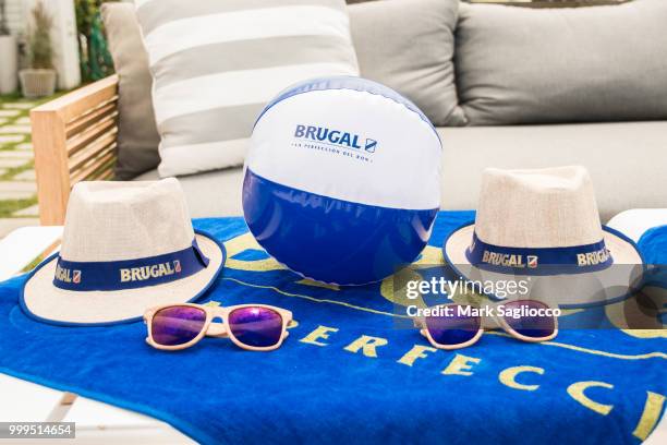 Brugal Rum accessory atmosphere at the Modern Luxury + The Next Wave at Breakers Montauk on July 14, 2018 in Montauk, New York.