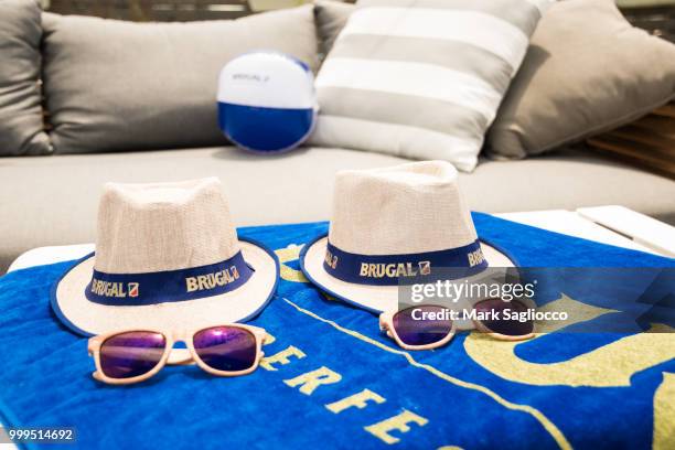 Brugal Rum accessory atmosphere at the Modern Luxury + The Next Wave at Breakers Montauk on July 14, 2018 in Montauk, New York.