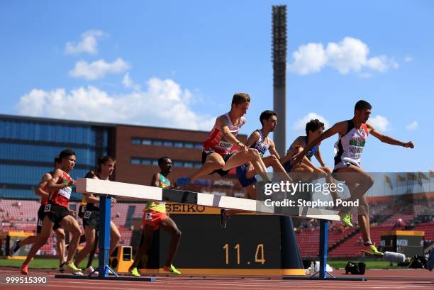 General view of the men's 3000m steeplechase on day six of The IAAF World U20 Championships on July 15, 2018 in Tampere, Finland.