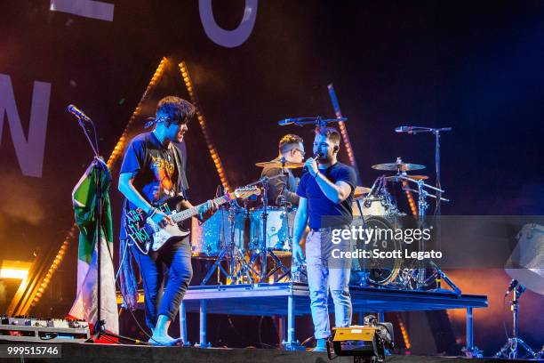 Zach Hannah of Arizona performs during the Pray For The Wicked Tour at Little Caesars Arena on July 14, 2018 in Detroit, Michigan.