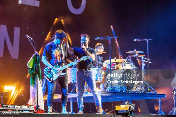 Zach Hannah of Arizona performs during the Pray For The Wicked Tour at Little Caesars Arena on July 14, 2018 in Detroit, Michigan.