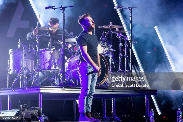 Zach Hannah of Arizona performs during the Pray For The Wicked Tour at Little Caesars Arena on July 14, 2018 in Detroit, Michigan.