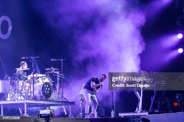 Zach Hannah of Arizona performs during the Pray For The Wicked Tour at Little Caesars Arena on July 14, 2018 in Detroit, Michigan.