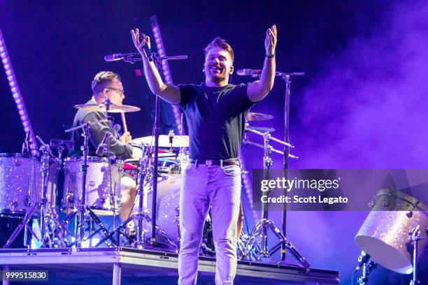 Zach Hannah of Arizona performs during the Pray For The Wicked Tour at Little Caesars Arena on July 14, 2018 in Detroit, Michigan.