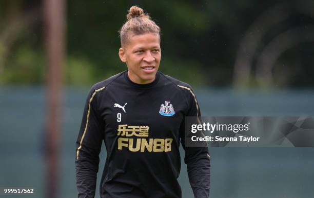 Dwight Gayle during the Newcastle United Training session at Carton House on July 15 in Kildare, Ireland.