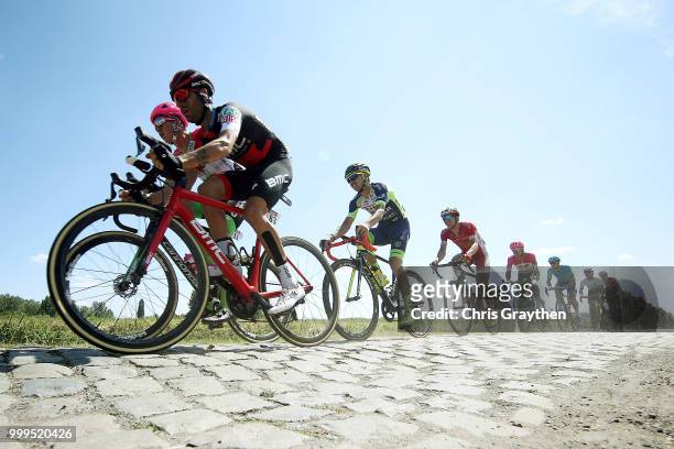 Damiano Caruso of Italy and BMC Racing Team / Sep Vanmarcke of Belgium and Team EF Education First - Drapac P/B Cannondale / Warlaing À Brillon...