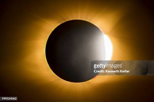 total solar eclipse diamond ring effect - keiffer stock pictures, royalty-free photos & images