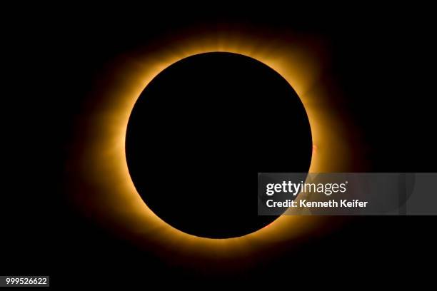 eclipse inner corona and prominences - keiffer stock pictures, royalty-free photos & images