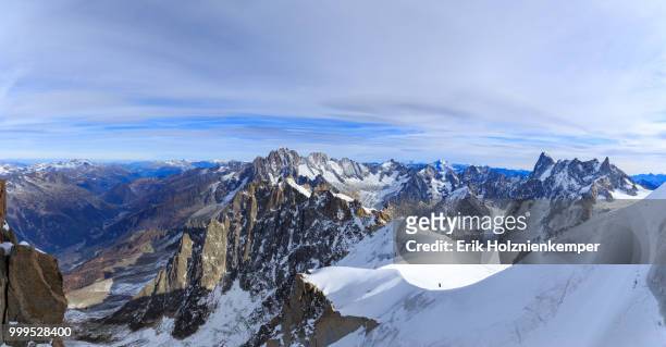 view from mont blanc - or blanc stockfoto's en -beelden