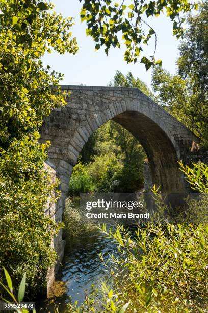 spin'a cavallu, genoese bridge, rizzanese valley, near sartene, corse-du-sud, corsica, france - genoese stock pictures, royalty-free photos & images