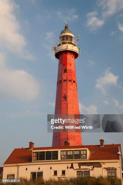 lighthouse, scheveningen, the hague, holland, the netherlands - the hague stock-fotos und bilder