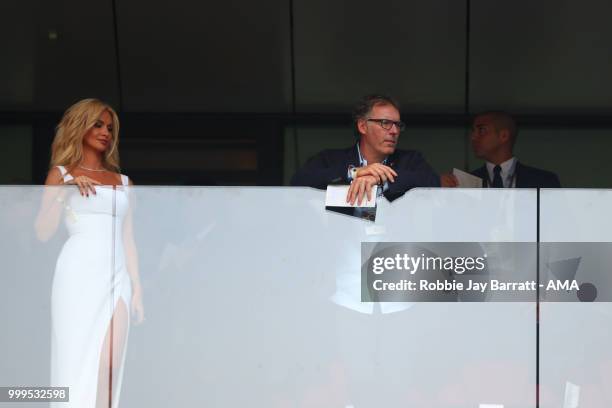 Laurent Blanc looks on during the 2018 FIFA World Cup Russia Final between France and Croatia at Luzhniki Stadium on July 15, 2018 in Moscow, Russia.