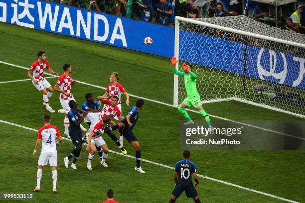 Mario Mandzukic during the 2018 FIFA World Cup Russia Final between France and Croatia at Luzhniki Stadium on July 15, 2018 in Moscow, Russia.