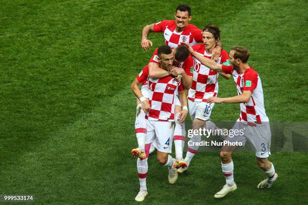 Ivan Perisic during the 2018 FIFA World Cup Russia Final between France and Croatia at Luzhniki Stadium on July 15, 2018 in Moscow, Russia.