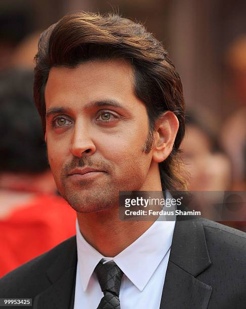 Hrithik Roshan attends the European Premiere of 'Kites' at Odeon West End on May 18, 2010 in London, England.