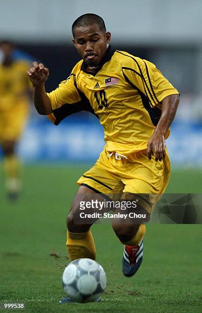 Mohd Nizaruddin Yusoff of Malaysia in action during the Semi Final Match between Malaysia and Myanmar held at the Shah Alam Stadium, Shah Alam,...