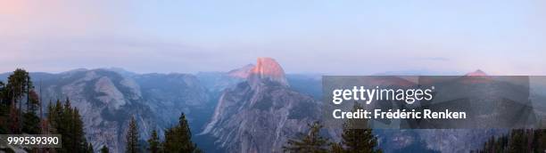 glacier point at sunset - sunset point stock pictures, royalty-free photos & images